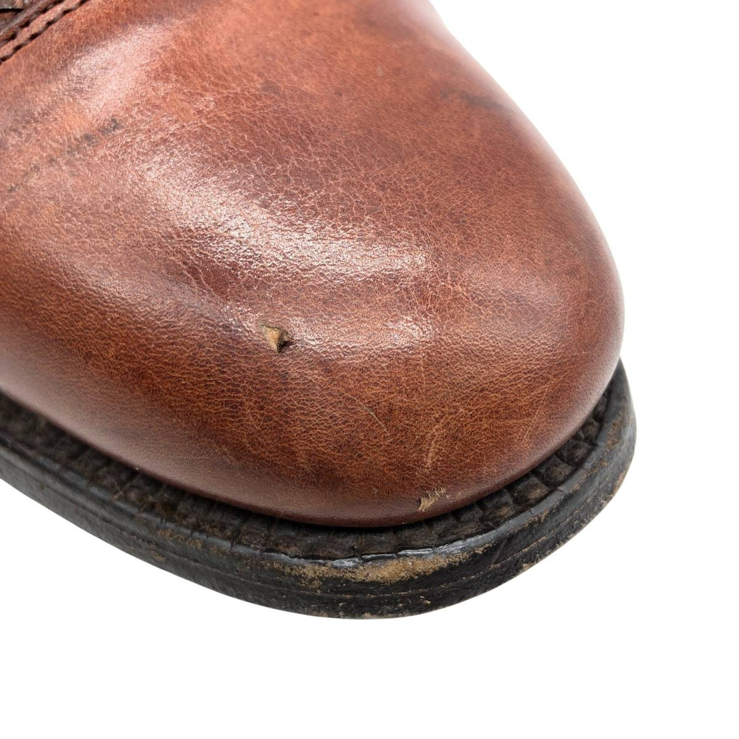 Allen Edmonds LAUDERDALE Braided Straight-Tip Shoes, Made in USA, Size 9 1/2D, Men's, Equivalent to 10.8" /saa014756 Men's 27.5cm unclear brown type Vintage Second Hand