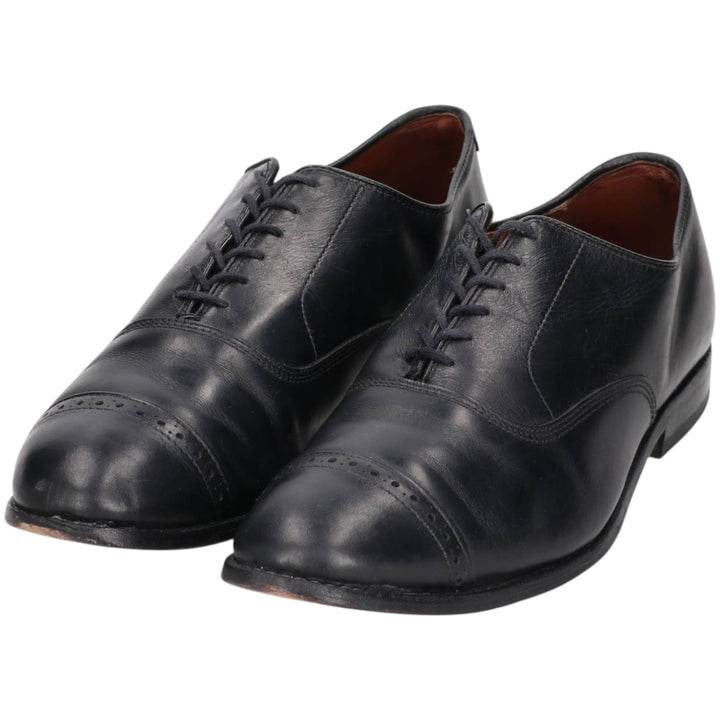 Allen Edmonds Fifth Avenue Straight Tip Shoes, Made in Italy, Size 9 1/2 Men's 27.5cm unclear black type Vintage Second Hand