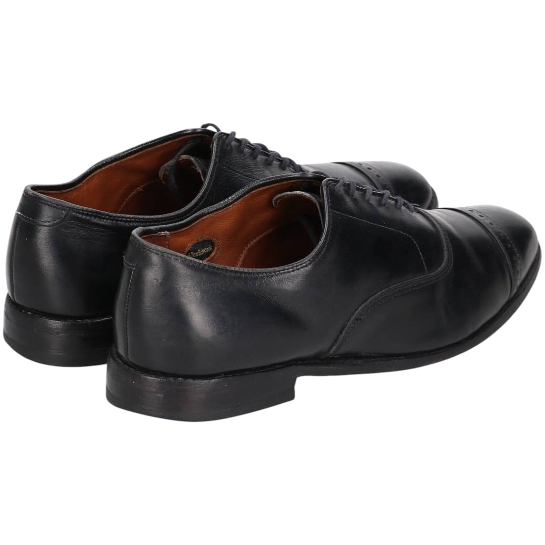 Allen Edmonds Fifth Avenue Straight Tip Shoes, Made in Italy, Size 9 1/2 Men's 27.5cm unclear black type Vintage Second Hand