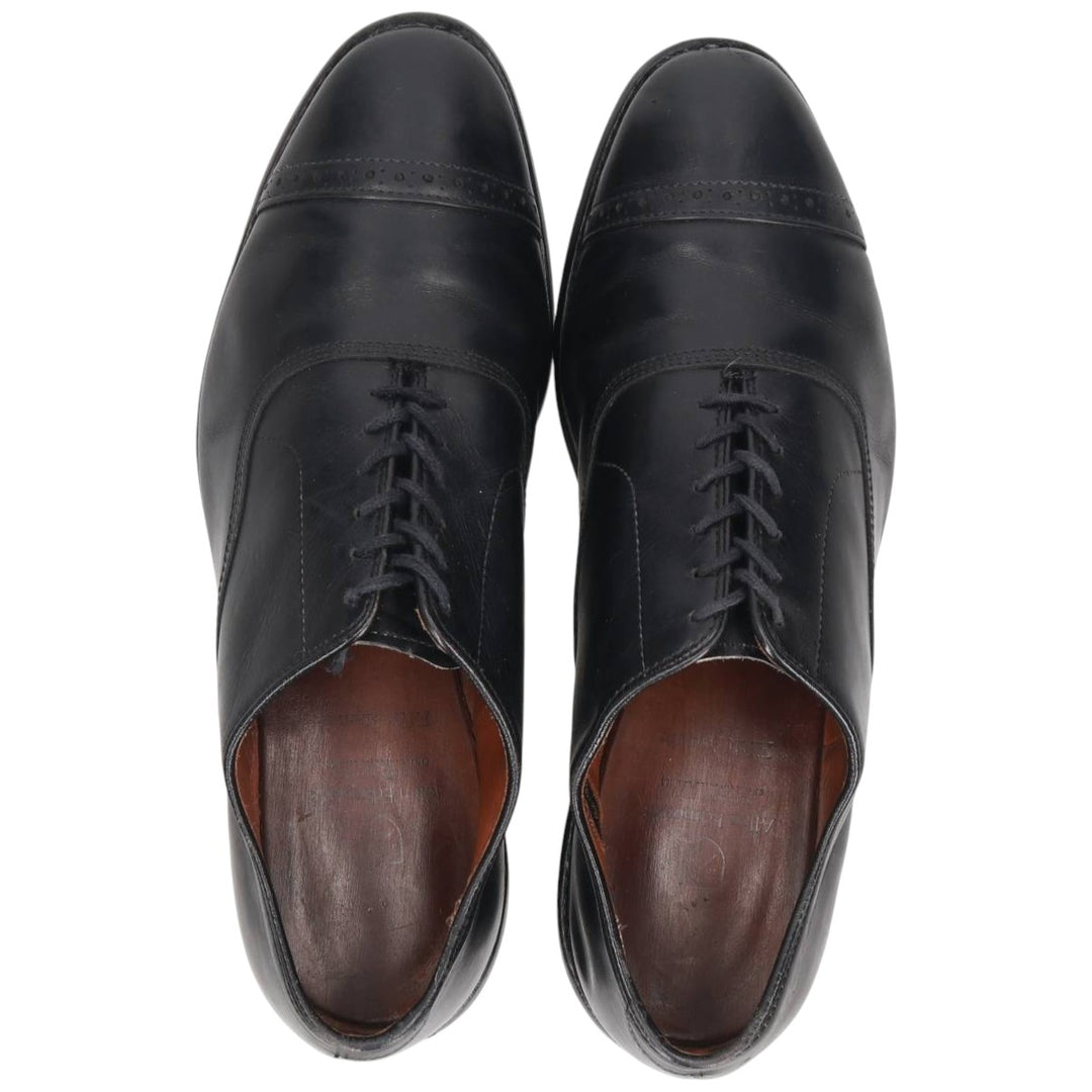 Allen Edmonds Fifth Avenue Straight Tip Shoes, Made in Italy, Size 9 1/2 Men's 27.5cm unclear black type Vintage Second Hand