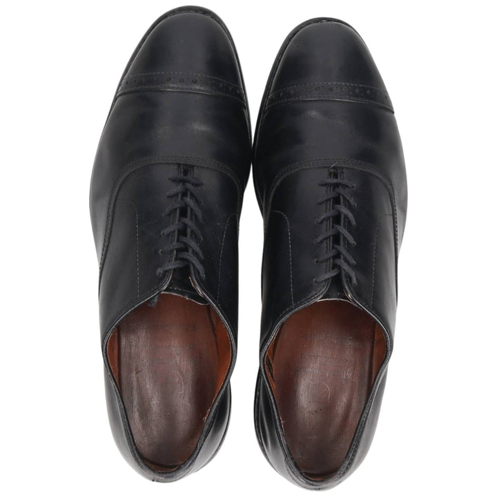 Allen Edmonds Fifth Avenue Straight Tip Shoes, Made in Italy, Size 9 1/2 Men's 27.5cm unclear black type Vintage Second Hand