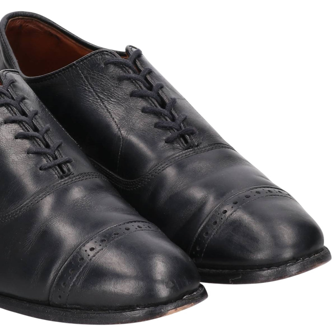 Allen Edmonds Fifth Avenue Straight Tip Shoes, Made in Italy, Size 9 1/2 Men's 27.5cm unclear black type Vintage Second Hand