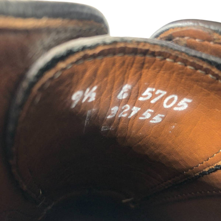 Allen Edmonds Fifth Avenue Straight Tip Shoes, Made in Italy, Size 9 1/2 Men's 27.5cm unclear black type Vintage Second Hand