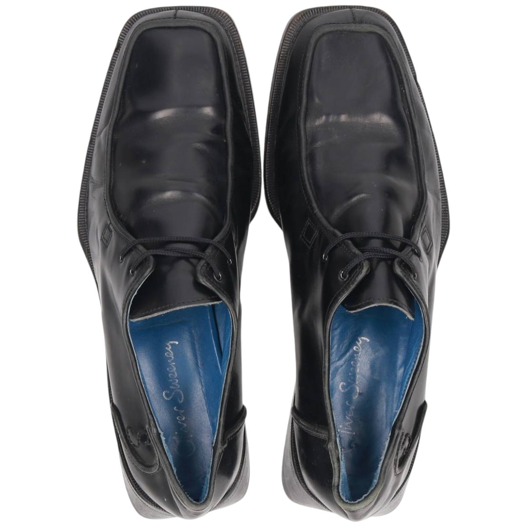 Oliver Sweeney U-Tip Shoes, Made in Italy, Size 10 1/2 Men's 28.5cm genuine leather black type Vintage Second Hand