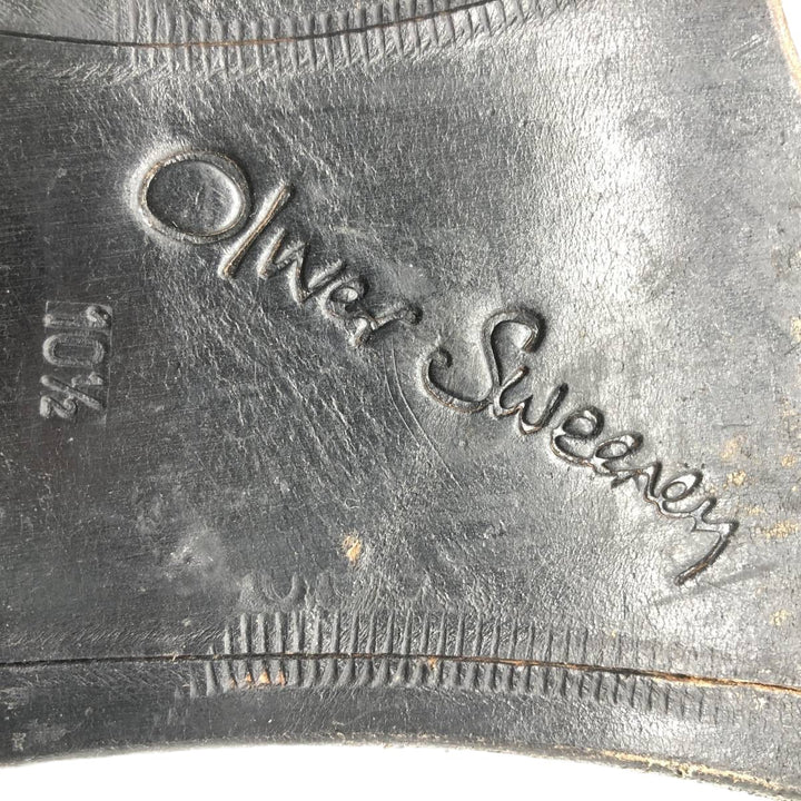Oliver Sweeney U-Tip Shoes, Made in Italy, Size 10 1/2 Men's 28.5cm genuine leather black type Vintage Second Hand