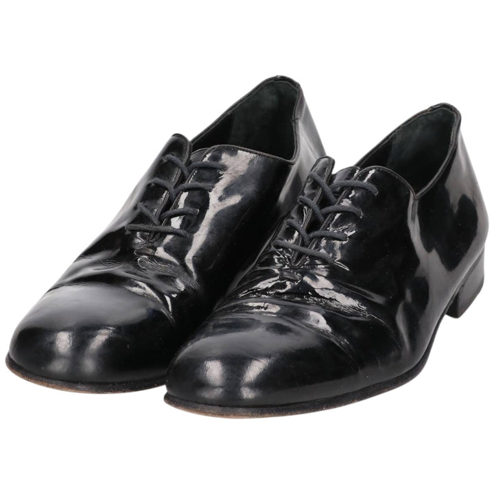 Bruno Magli patent leather plain-toe shoes, size 10 M, made in Italy Men's 28.0cm unclear black type Vintage Second Hand