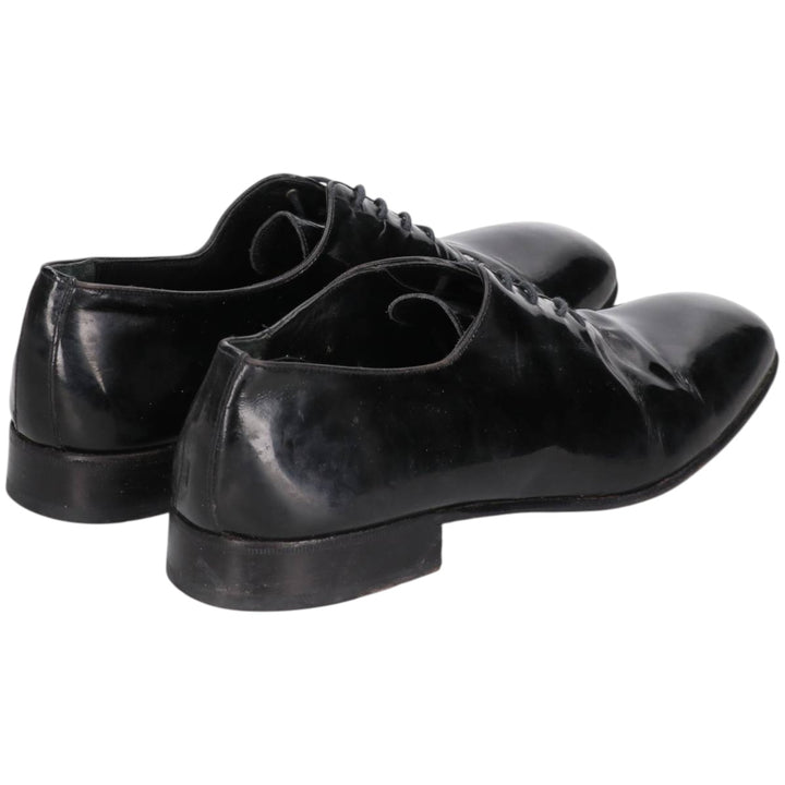 Bruno Magli patent leather plain-toe shoes, size 10 M, made in Italy Men's 28.0cm unclear black type Vintage Second Hand
