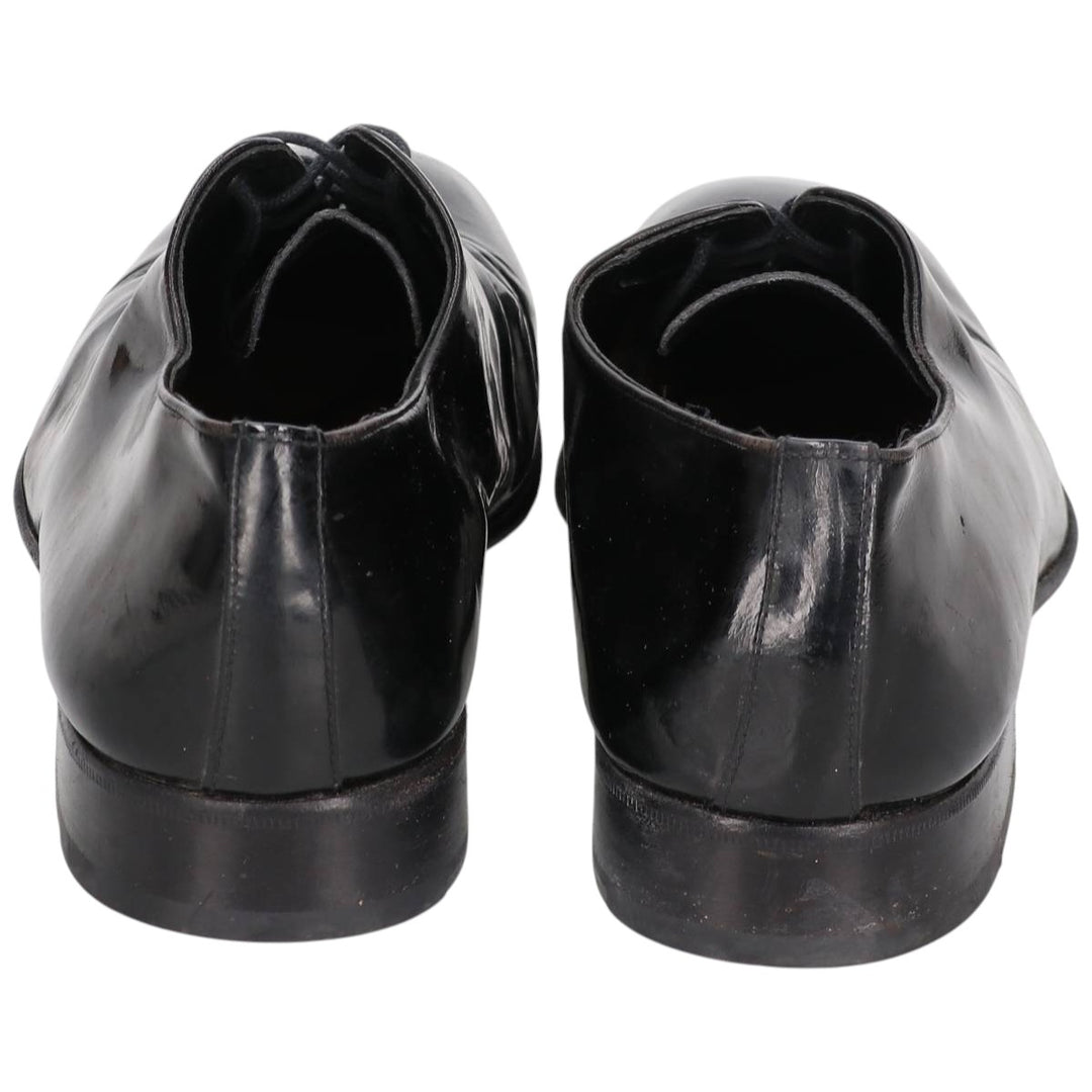 Bruno Magli patent leather plain-toe shoes, size 10 M, made in Italy Men's 28.0cm unclear black type Vintage Second Hand