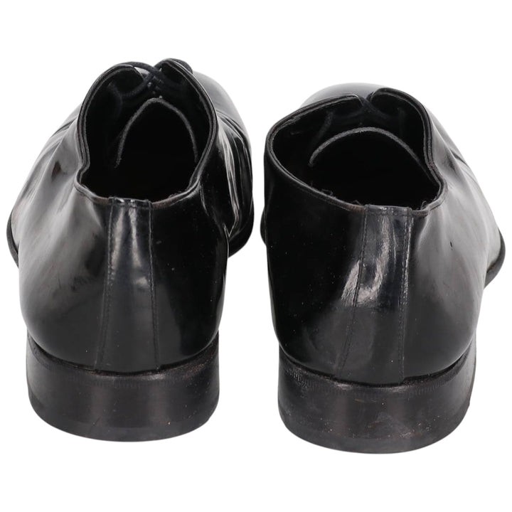 Bruno Magli patent leather plain-toe shoes, size 10 M, made in Italy Men's 28.0cm unclear black type Vintage Second Hand