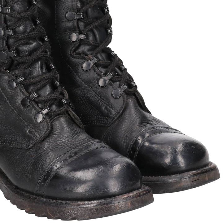 Corcoran Straight-Tip Military Boots, Made in the USA, Men's, Size 10, Vintage /saa014772 Men's 25.5cm unclear black type Vintage Second Hand