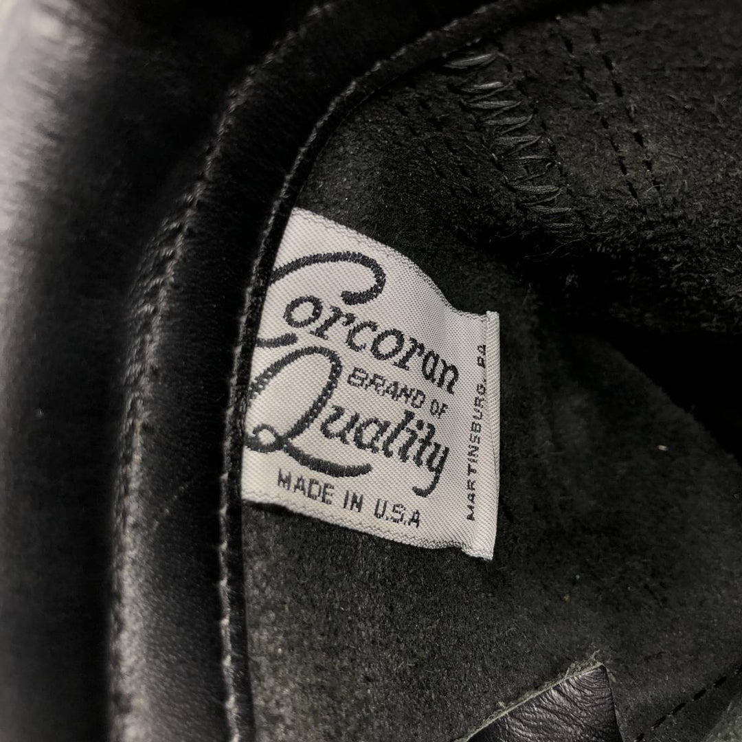 Corcoran Straight-Tip Military Boots, Made in the USA, Men's, Size 10, Vintage /saa014772 Men's 25.5cm unclear black type Vintage Second Hand