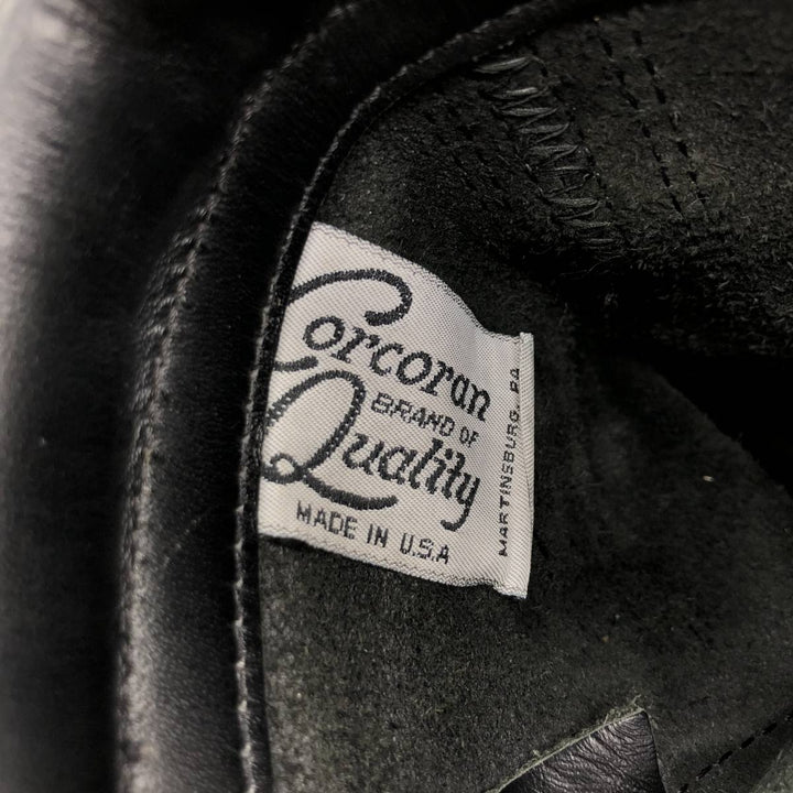 Corcoran Straight-Tip Military Boots, Made in the USA, Men's, Size 10, Vintage /saa014772 Men's 25.5cm unclear black type Vintage Second Hand