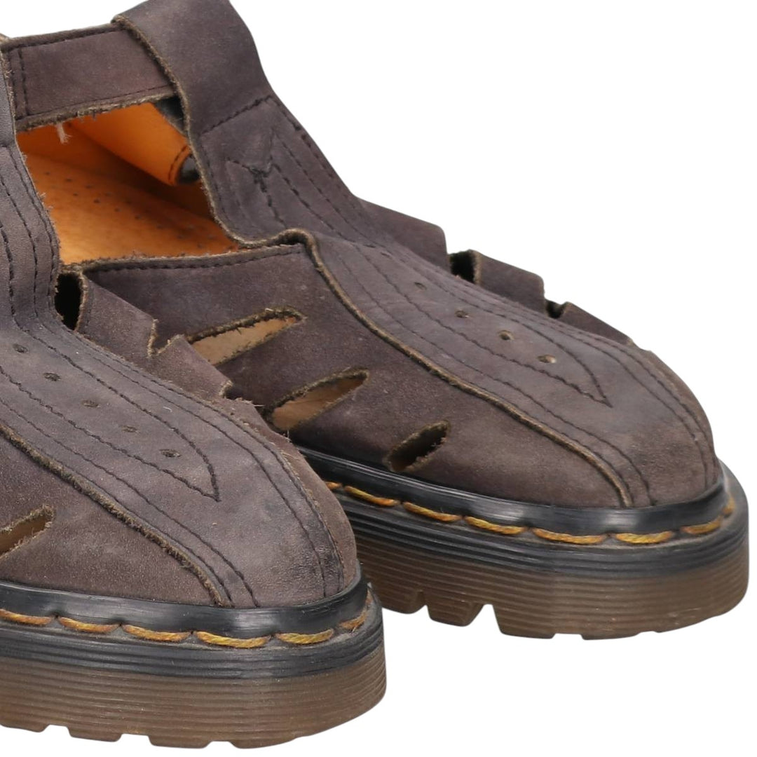 Dr. Martens Strap Shoes, Made in England, Size 9 Men's 28.0cm unclear brown type Vintage Second Hand