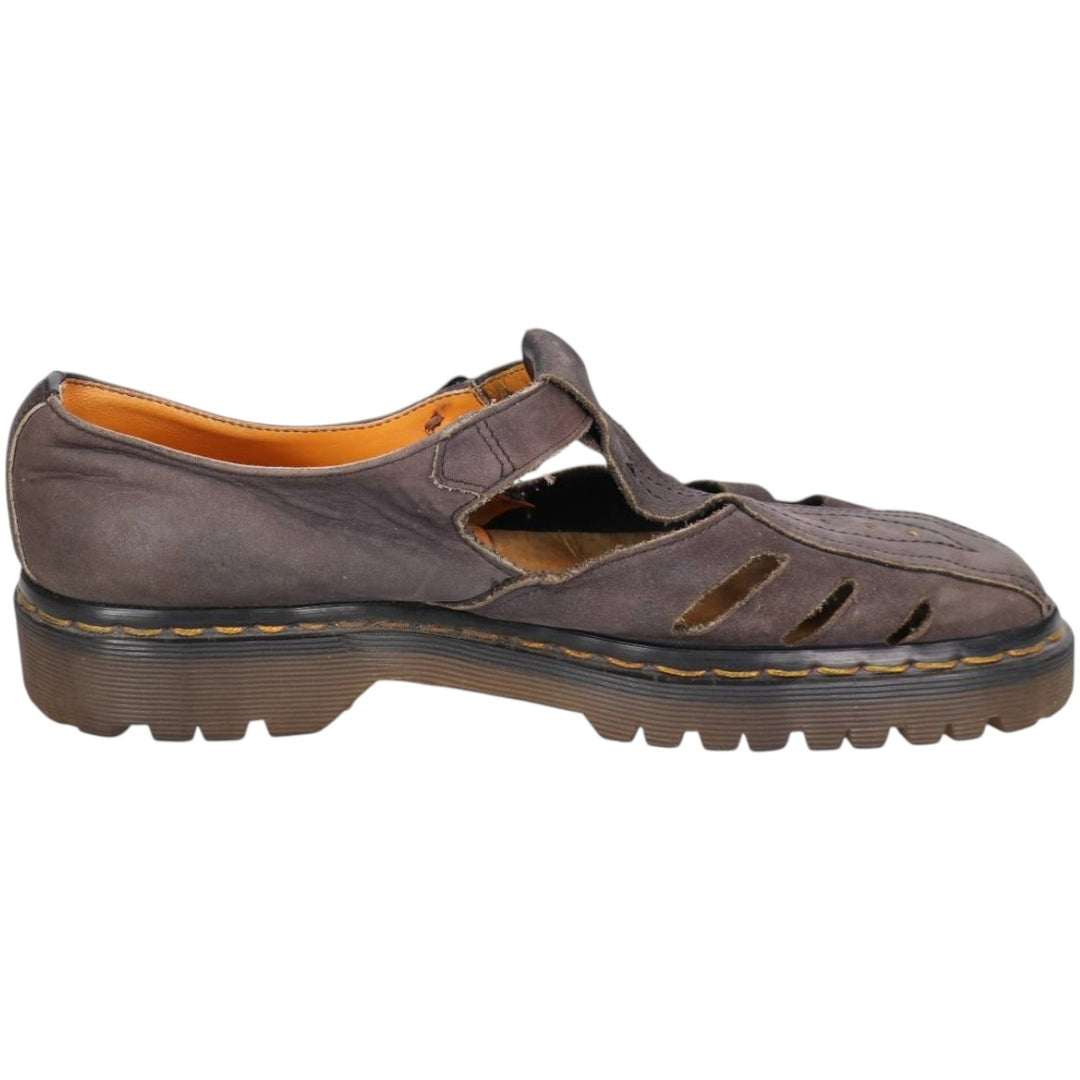 Dr. Martens Strap Shoes, Made in England, Size 9 Men's 28.0cm unclear brown type Vintage Second Hand