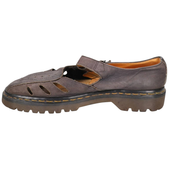 Dr. Martens Strap Shoes, Made in England, Size 9 Men's 28.0cm unclear brown type Vintage Second Hand