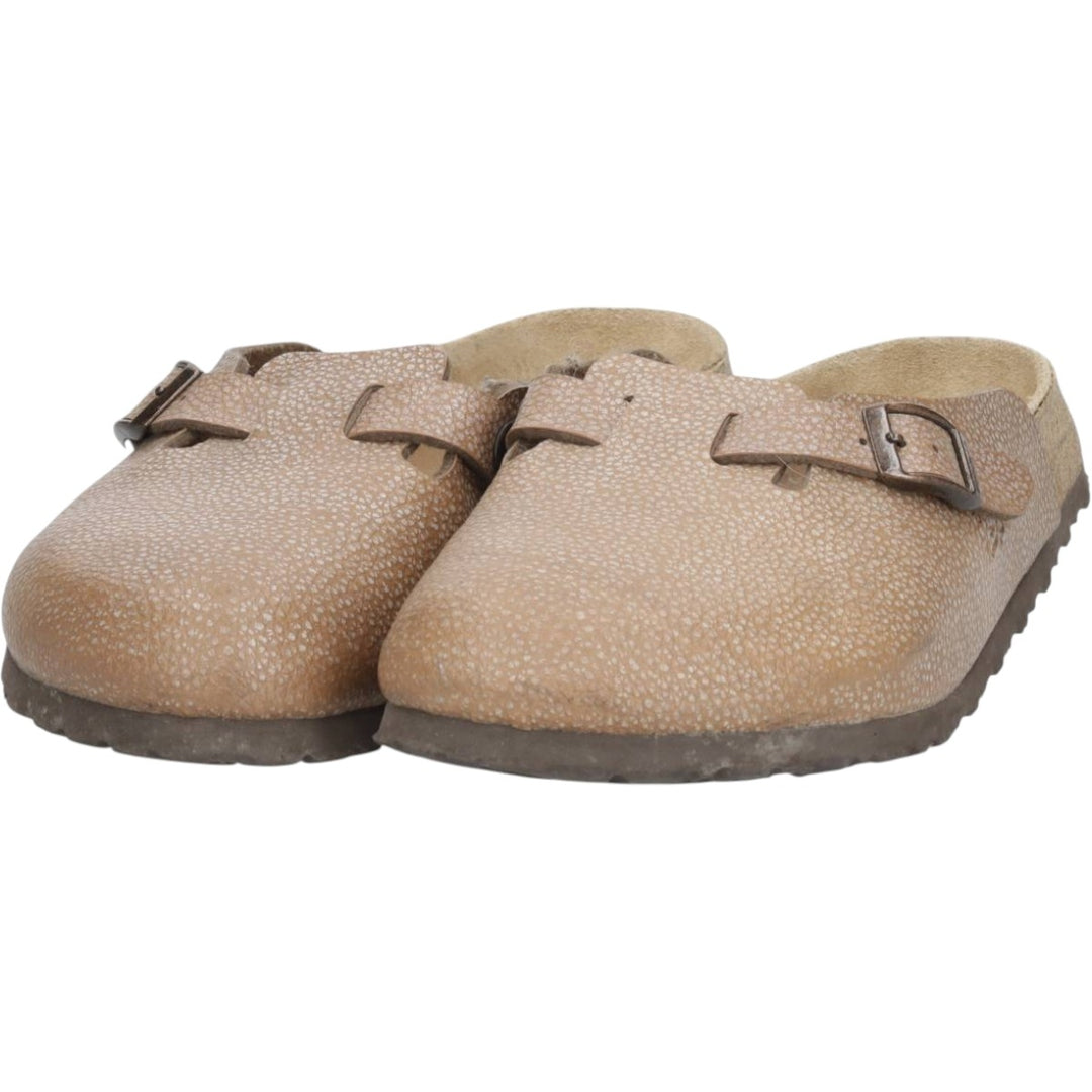 Birkenstock Boston clogs, made in Germany, size 38 Women's 24.0cm unclear brown type Vintage Second Hand