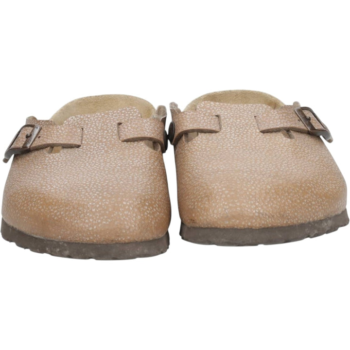 Birkenstock Boston clogs, made in Germany, size 38 Women's 24.0cm unclear brown type Vintage Second Hand