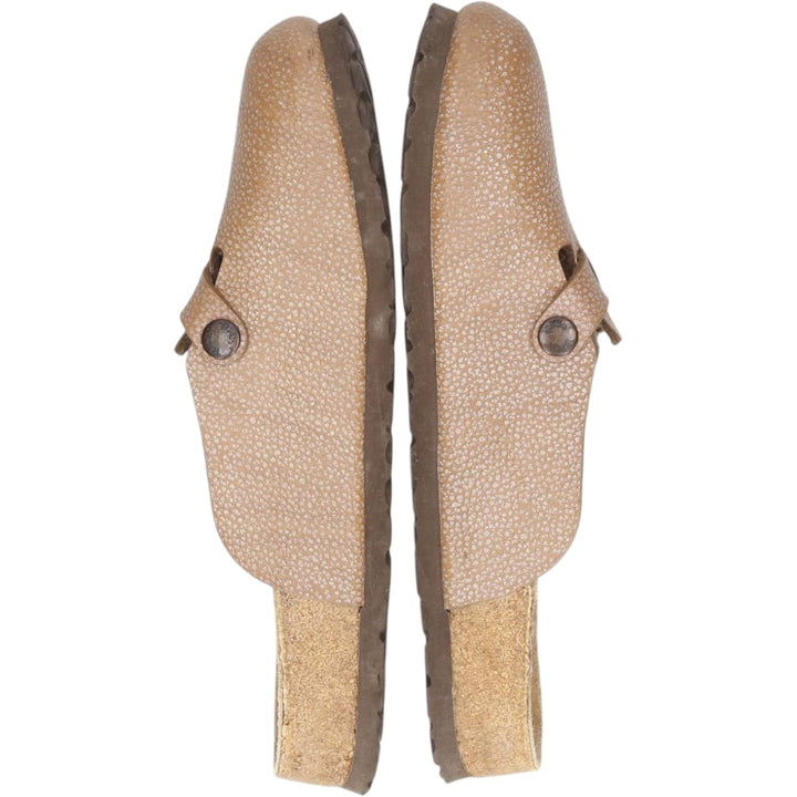 Birkenstock Boston clogs, made in Germany, size 38 Women's 24.0cm unclear brown type Vintage Second Hand