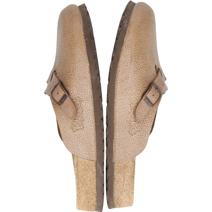 Birkenstock Boston clogs, made in Germany, size 38 Women's 24.0cm unclear brown type Vintage Second Hand