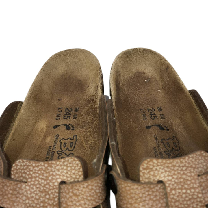 Birkenstock Boston clogs, made in Germany, size 38 Women's 24.0cm unclear brown type Vintage Second Hand