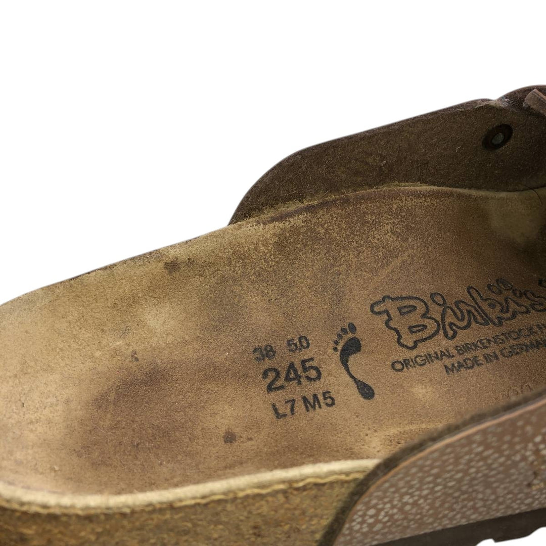 Birkenstock Boston clogs, made in Germany, size 38 Women's 24.0cm unclear brown type Vintage Second Hand
