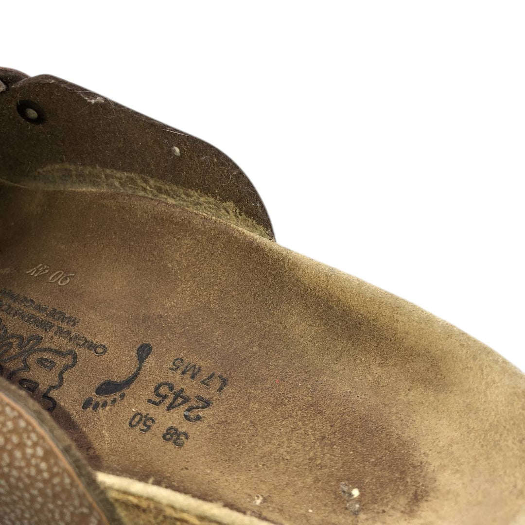 Birkenstock Boston clogs, made in Germany, size 38 Women's 24.0cm unclear brown type Vintage Second Hand