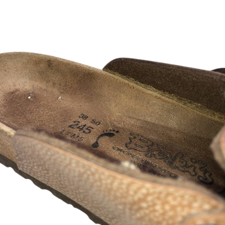 Birkenstock Boston clogs, made in Germany, size 38 Women's 24.0cm unclear brown type Vintage Second Hand