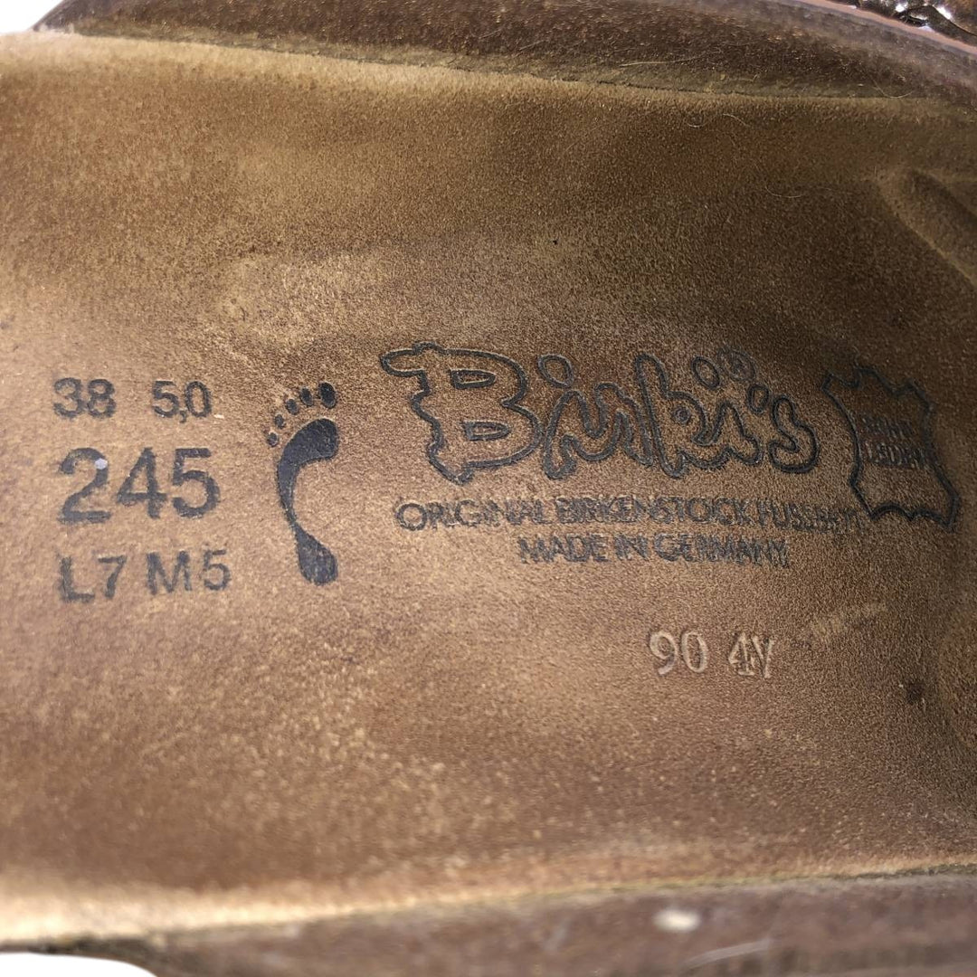 Birkenstock Boston clogs, made in Germany, size 38 Women's 24.0cm unclear brown type Vintage Second Hand