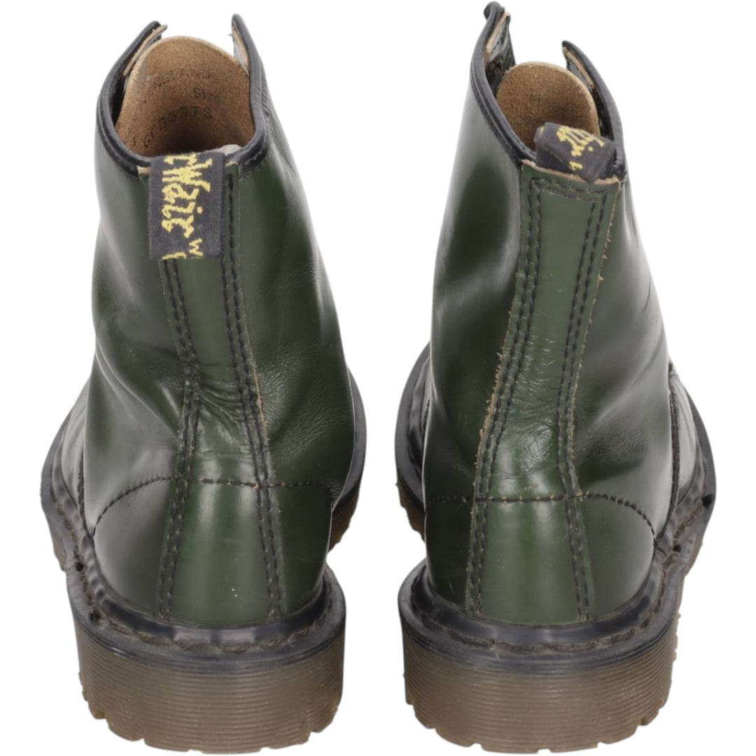 Dr. Martens 8-hole boots made in the UK 4 Women's 23.0cm genuine leather green type Vintage Second Hand