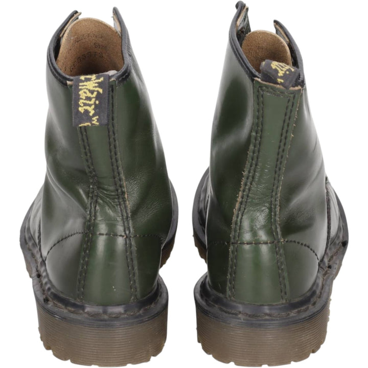 Dr. Martens 8-hole boots made in the UK 4 Women's 23.0cm genuine leather green type Vintage Second Hand