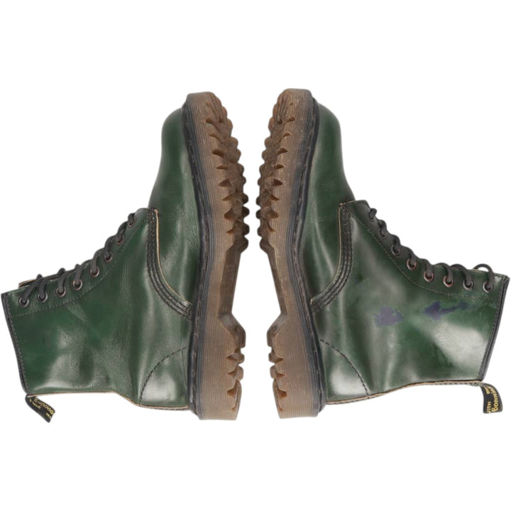 Dr. Martens 8-hole boots made in the UK 4 Women's 23.0cm genuine leather green type Vintage Second Hand