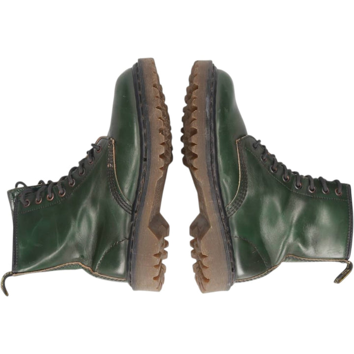 Dr. Martens 8-hole boots made in the UK 4 Women's 23.0cm genuine leather green type Vintage Second Hand