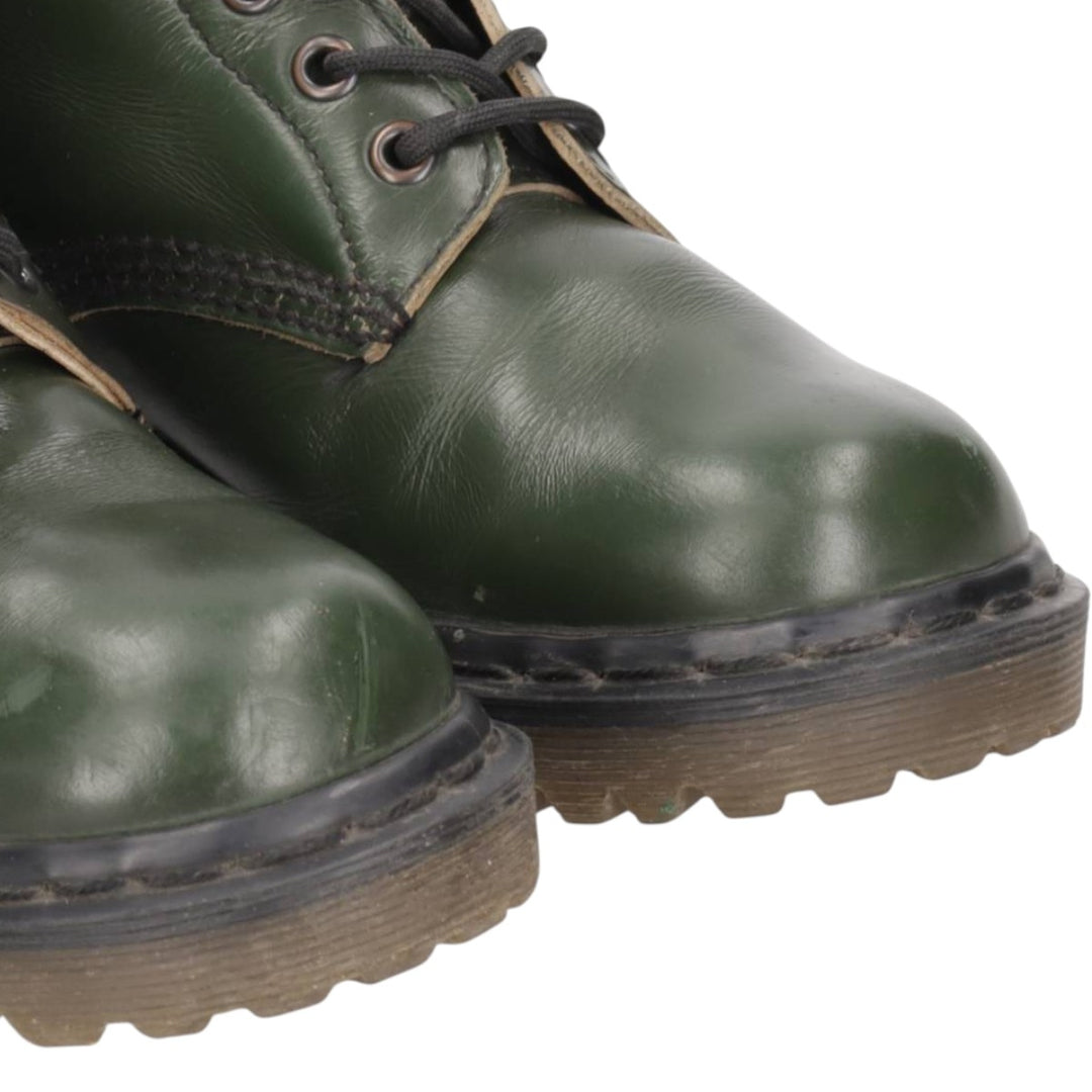 Dr. Martens 8-hole boots made in the UK 4 Women's 23.0cm genuine leather green type Vintage Second Hand