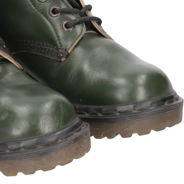 Dr. Martens 8-hole boots made in the UK 4 Women's 23.0cm genuine leather green type Vintage Second Hand