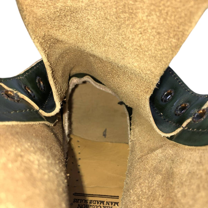 Dr. Martens 8-hole boots made in the UK 4 Women's 23.0cm genuine leather green type Vintage Second Hand