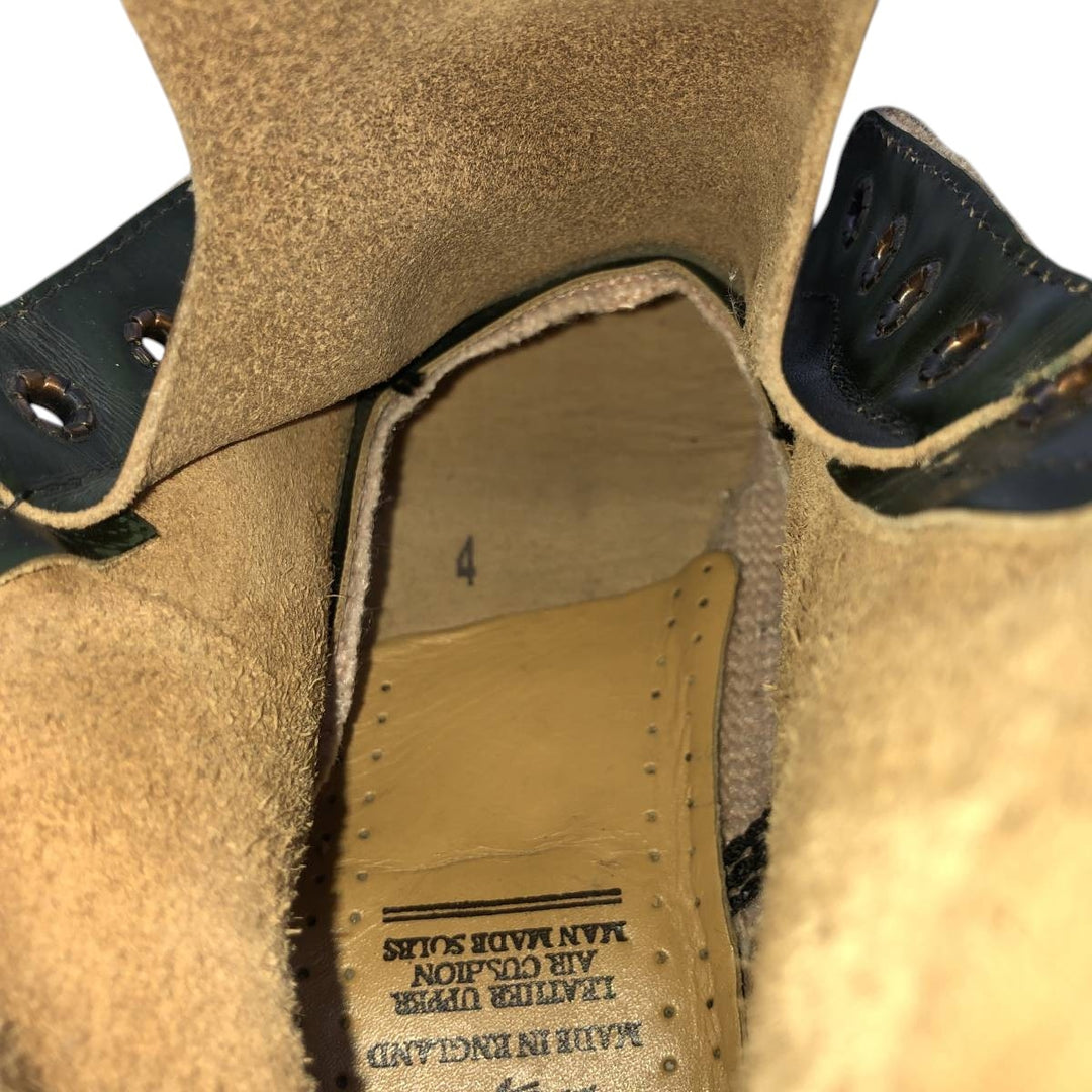 Dr. Martens 8-hole boots made in the UK 4 Women's 23.0cm genuine leather green type Vintage Second Hand