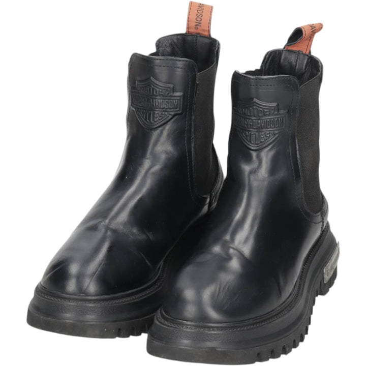 Harley-Davidson Chelsea Boots Size 6 Women's 23.0cm genuine leather black type Vintage Second Hand
