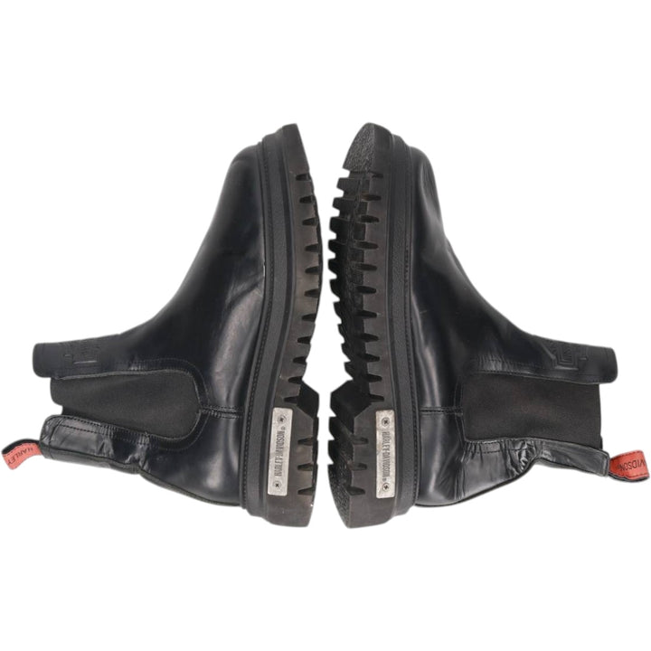 Harley-Davidson Chelsea Boots Size 6 Women's 23.0cm genuine leather black type Vintage Second Hand