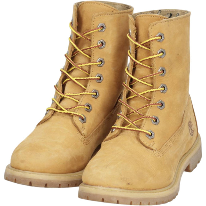 Timberland ROLL TOP Suede Work Boots 6W Women's 23.0cm suede brown type Vintage Second Hand