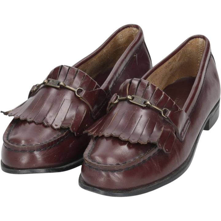 GHBass WEEJUNS Quilted Tongue Bit Loafers, Size 8B (Women's, equivalent to 9.8 inches) /saa014798 Women's 25.0cm genuine leather burgundy type Vintage Second Hand