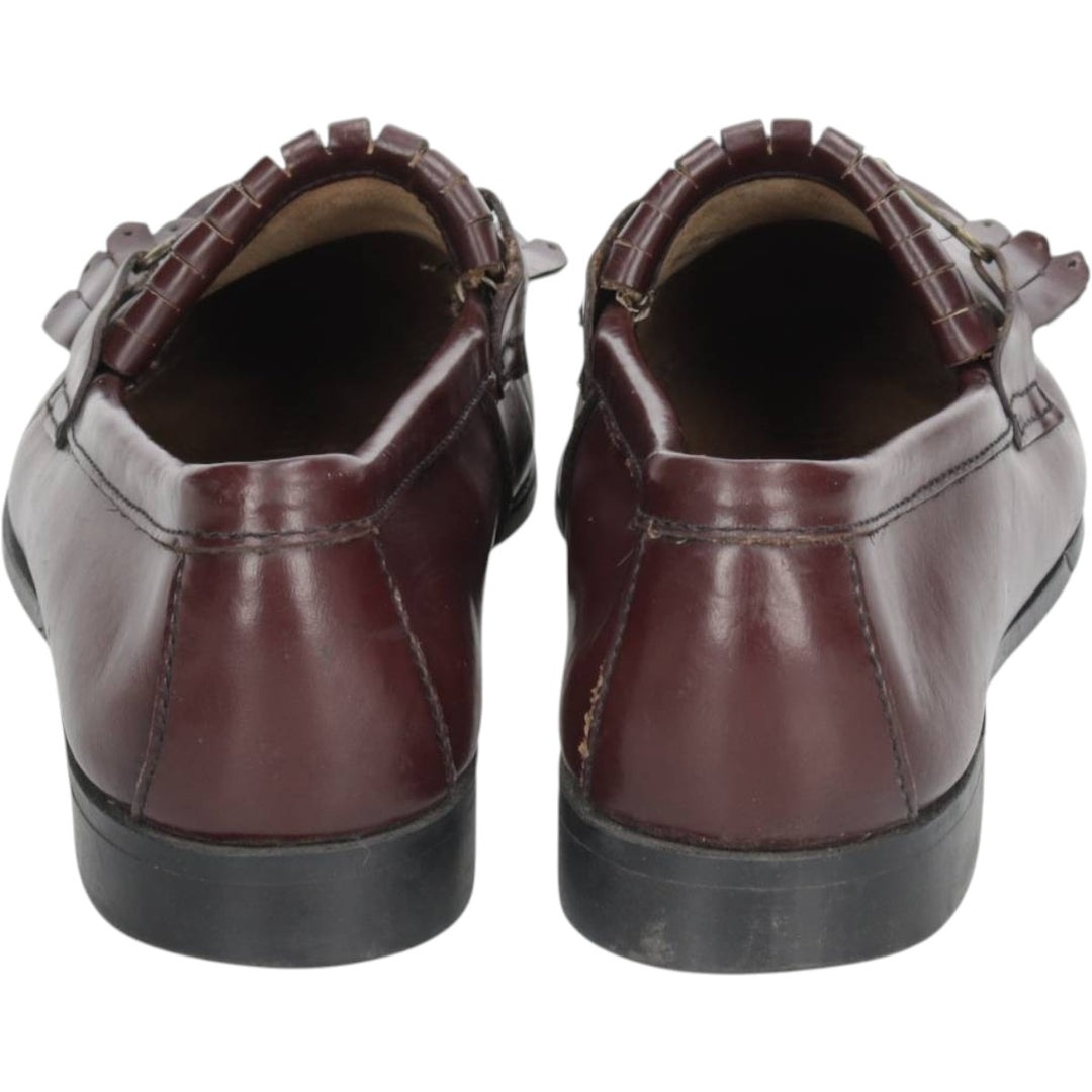 GHBass WEEJUNS Quilted Tongue Bit Loafers, Size 8B (Women's, equivalent to 9.8 inches) /saa014798 Women's 25.0cm genuine leather burgundy type Vintage Second Hand
