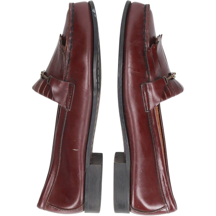 GHBass WEEJUNS Quilted Tongue Bit Loafers, Size 8B (Women's, equivalent to 9.8 inches) /saa014798 Women's 25.0cm genuine leather burgundy type Vintage Second Hand