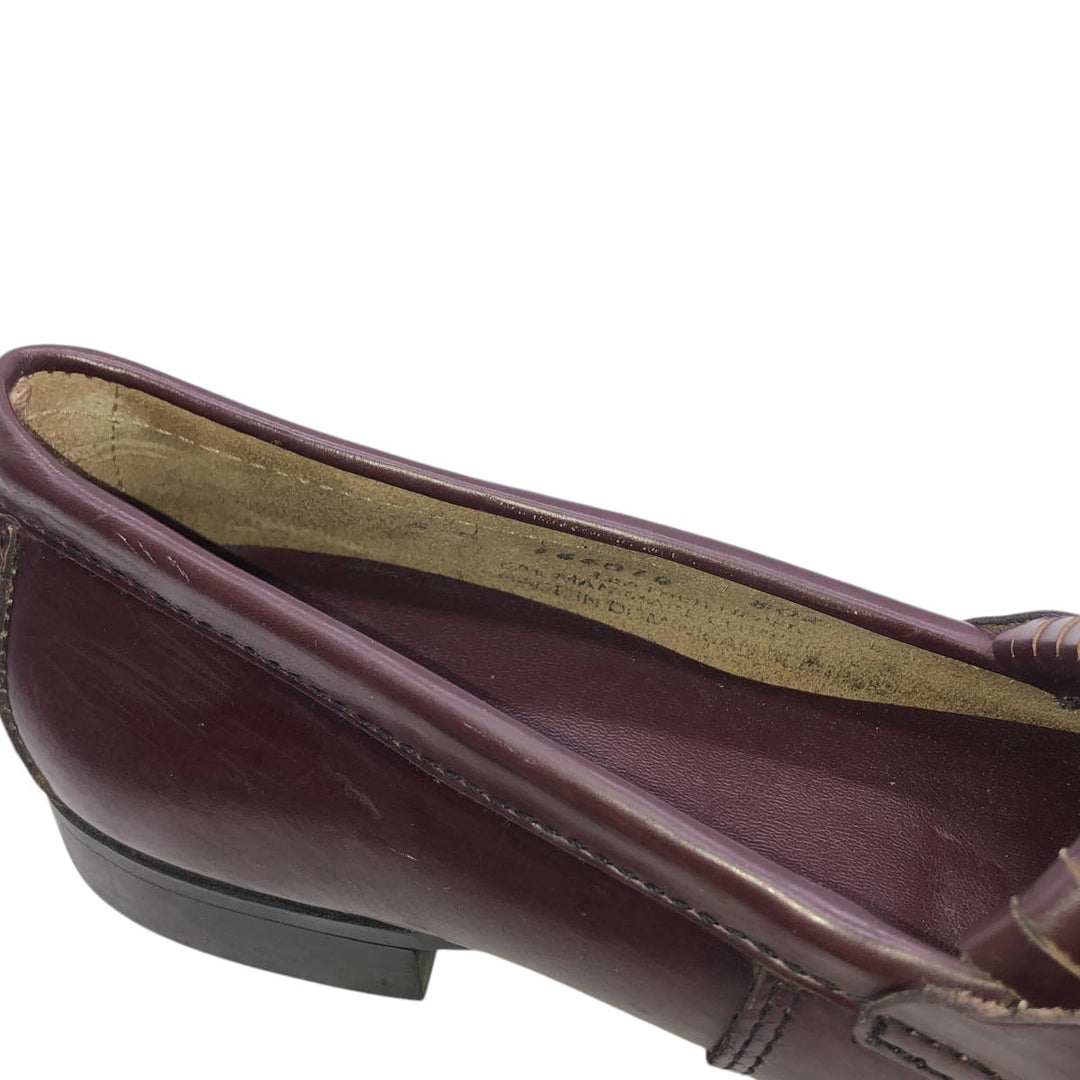 GHBass WEEJUNS Quilted Tongue Bit Loafers, Size 8B (Women's, equivalent to 9.8 inches) /saa014798 Women's 25.0cm genuine leather burgundy type Vintage Second Hand
