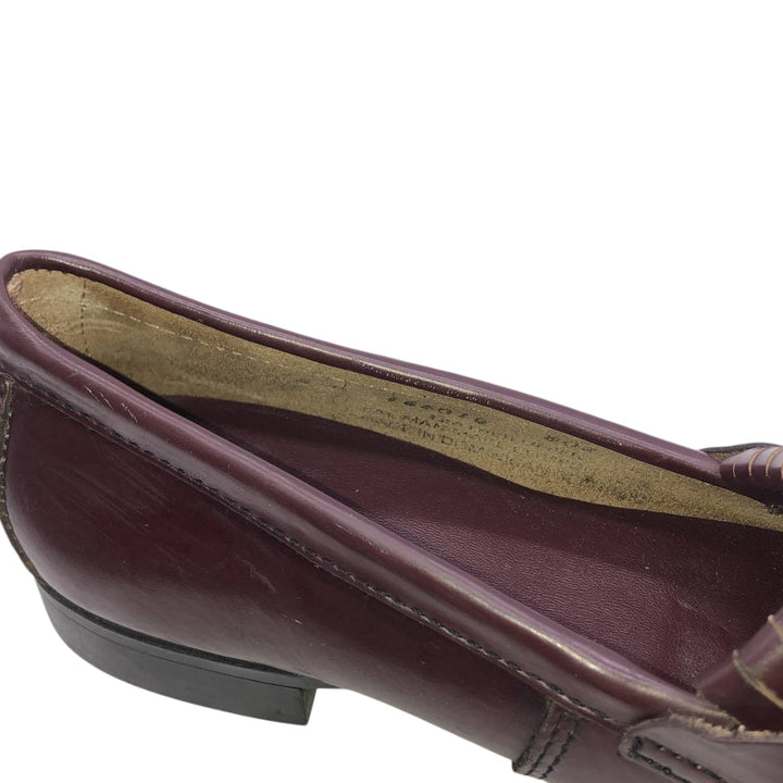 GHBass WEEJUNS Quilted Tongue Bit Loafers, Size 8B (Women's, equivalent to 9.8 inches) /saa014798 Women's 25.0cm genuine leather burgundy type Vintage Second Hand