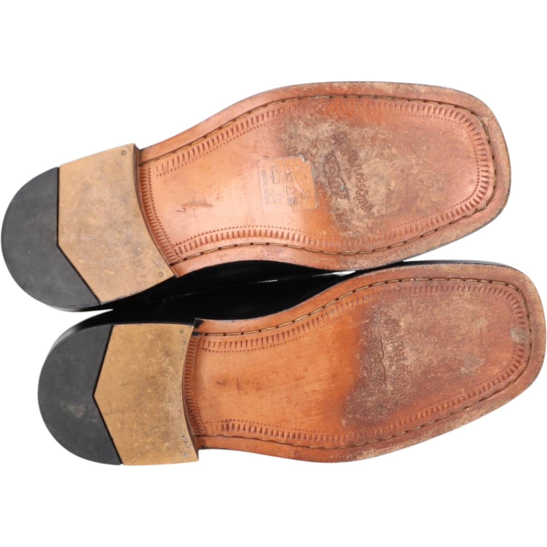 SAVOY TAYLORS GUILD Square Toe U-Tip Shoes, Made in Europe, Size 7, Men's, Size 10.2" (saa014801) Men's 26.0cm unclear black type Vintage Second Hand