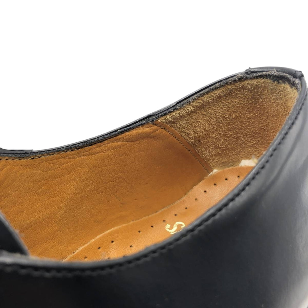 SAVOY TAYLORS GUILD Square Toe U-Tip Shoes, Made in Europe, Size 7, Men's, Size 10.2" (saa014801) Men's 26.0cm unclear black type Vintage Second Hand