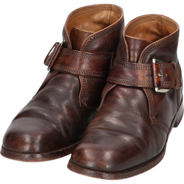 Florsheim Imperial Monk Strap Boots, Size 7 1/2 E Men's 25.5cm unclear brown type Vintage Second Hand