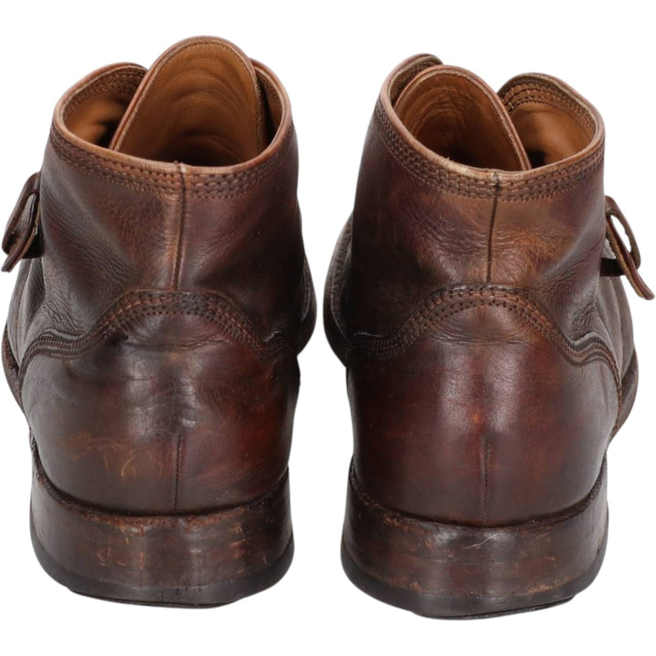 Florsheim Imperial Monk Strap Boots, Size 7 1/2 E Men's 25.5cm unclear brown type Vintage Second Hand