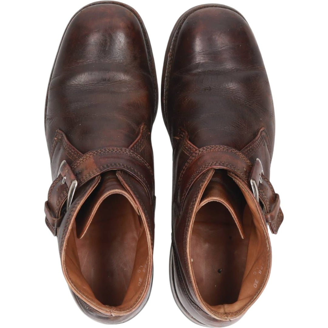 Florsheim Imperial Monk Strap Boots, Size 7 1/2 E Men's 25.5cm unclear brown type Vintage Second Hand