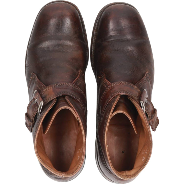 Florsheim Imperial Monk Strap Boots, Size 7 1/2 E Men's 25.5cm unclear brown type Vintage Second Hand